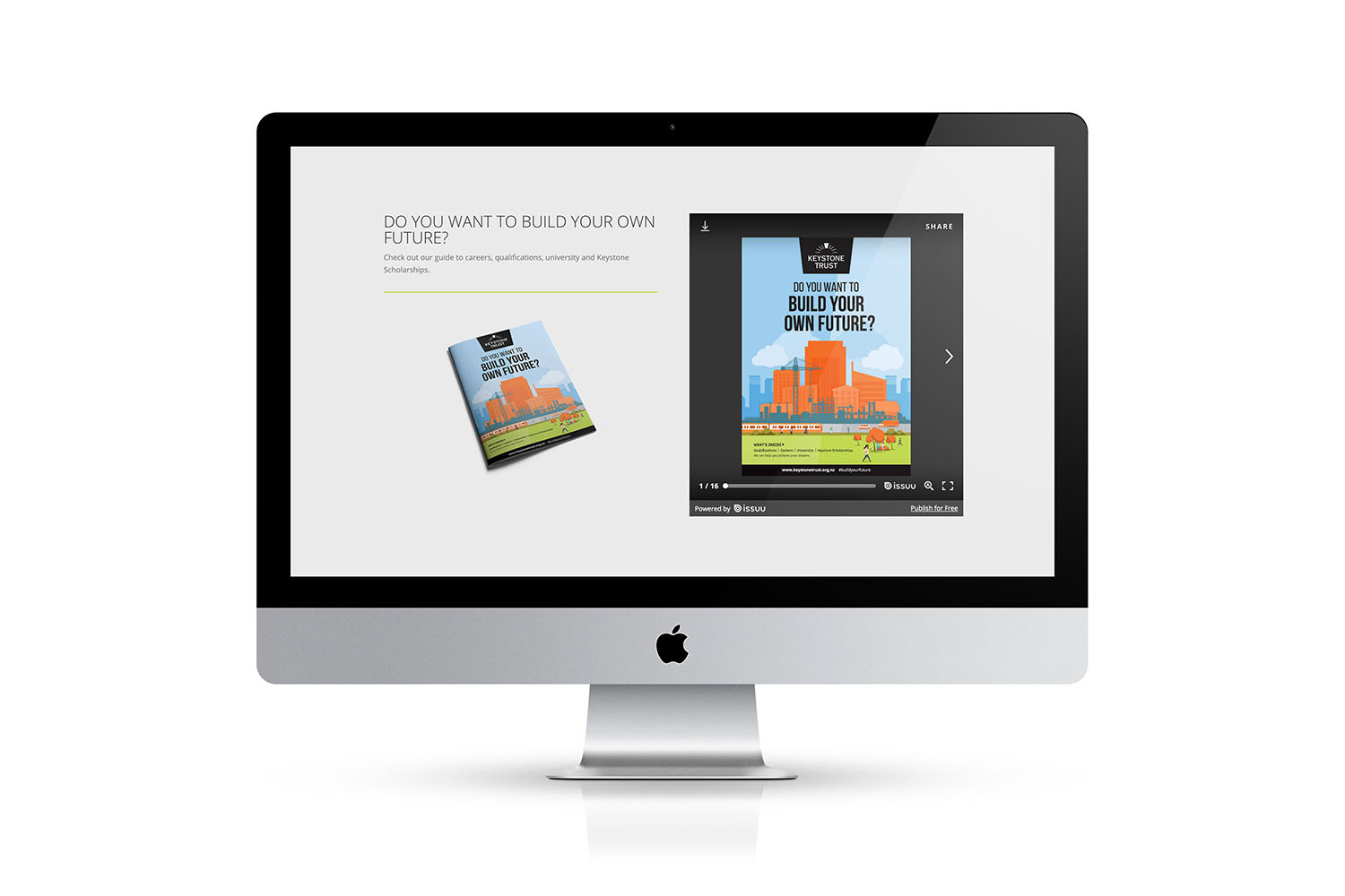 digital magazine embedded on website 