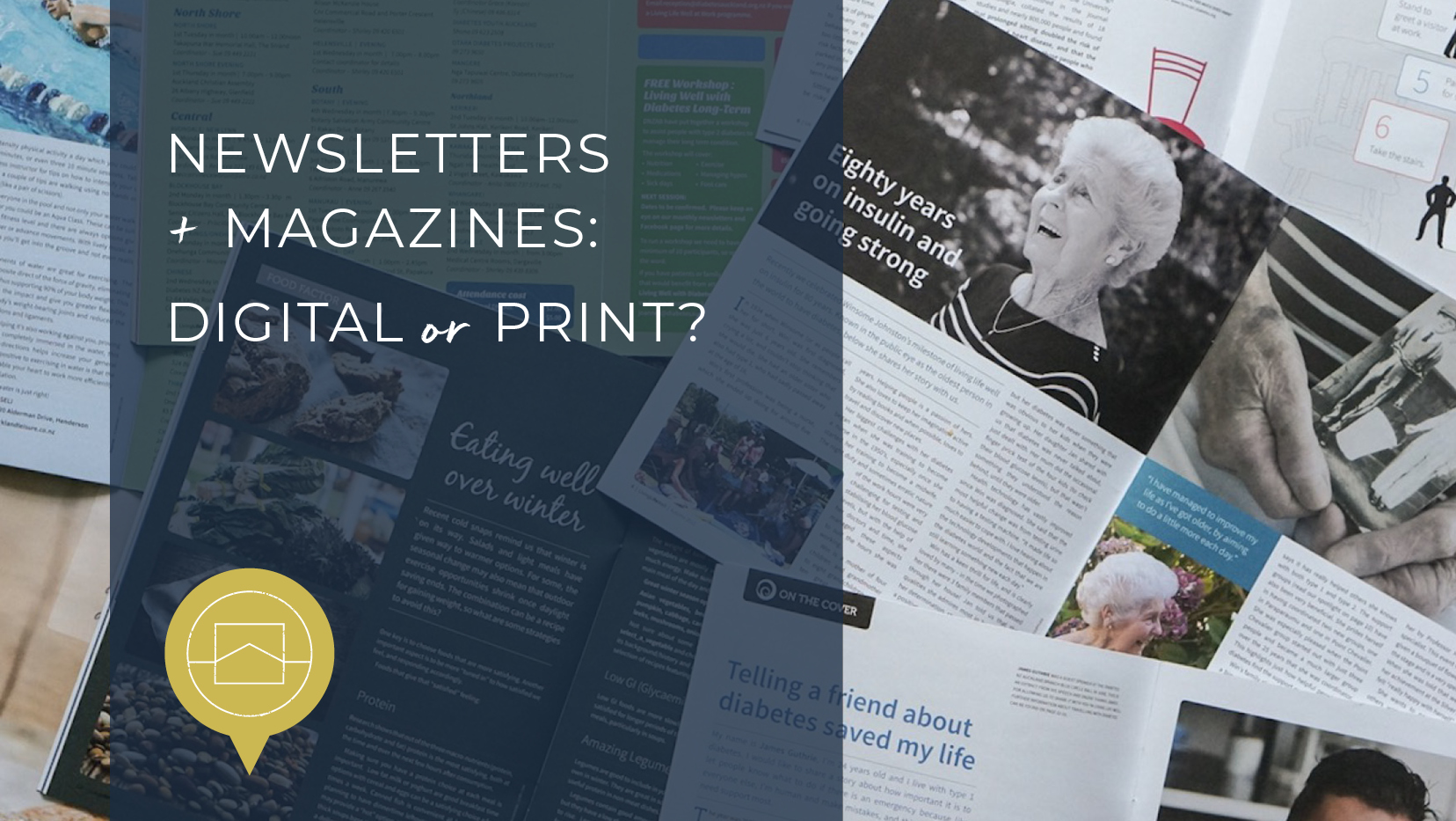 professional newsletter design digital versus print